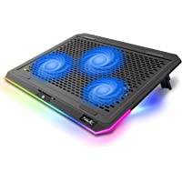 havit Base de Refrigeracion Portatil RGB Gaming Cooler con 3 Ventiladores silenciosos y Controles táctiles- Almohadilla…